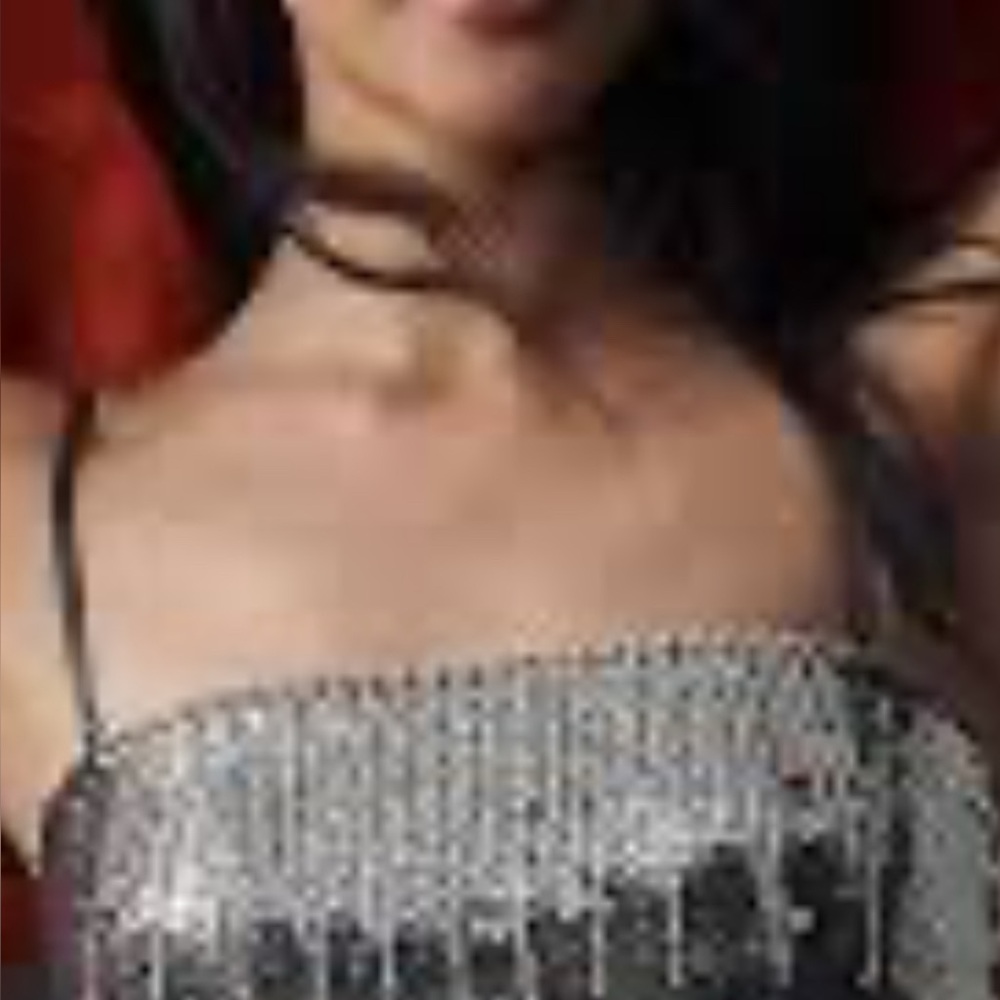 Sequin Boxy Tank
